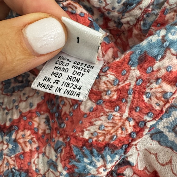 Beautiful Vintage Kerry Cassill Blockprint Dress - Picture 5 of 5